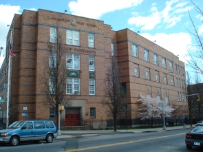 "Clara Barton High School, Brooklyn" by One dead president - Own work. Licensed under GFDL via Wikimedia Commons 